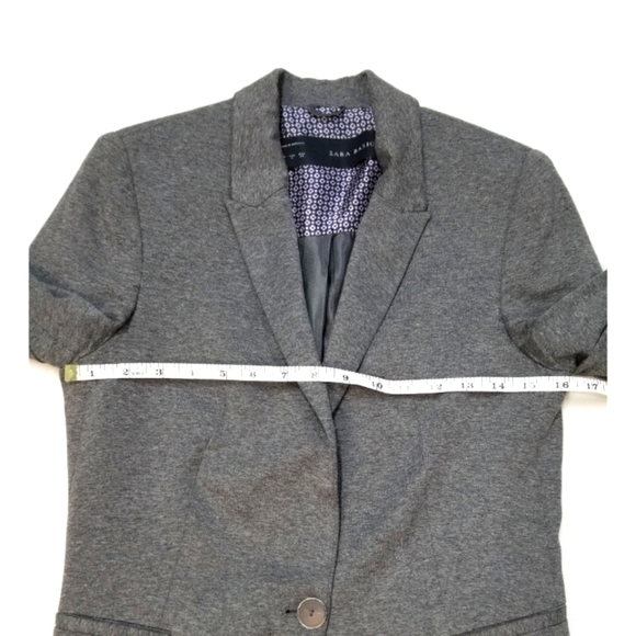 Zara Basic Soft Viscose Blazer, Size Small - Picture 6 of 9